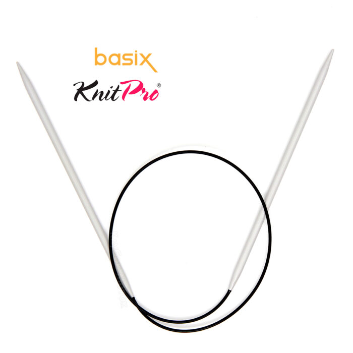 Спицы круговые Knit Pro Basix Aluminum 5мм, 60см, 45327 Спицы круговые Knit Pro Basix Aluminum 5мм, 60см, 45327