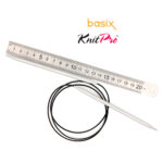 Спицы круговые Knit Pro Basix Aluminum 5мм, 80см, 45337