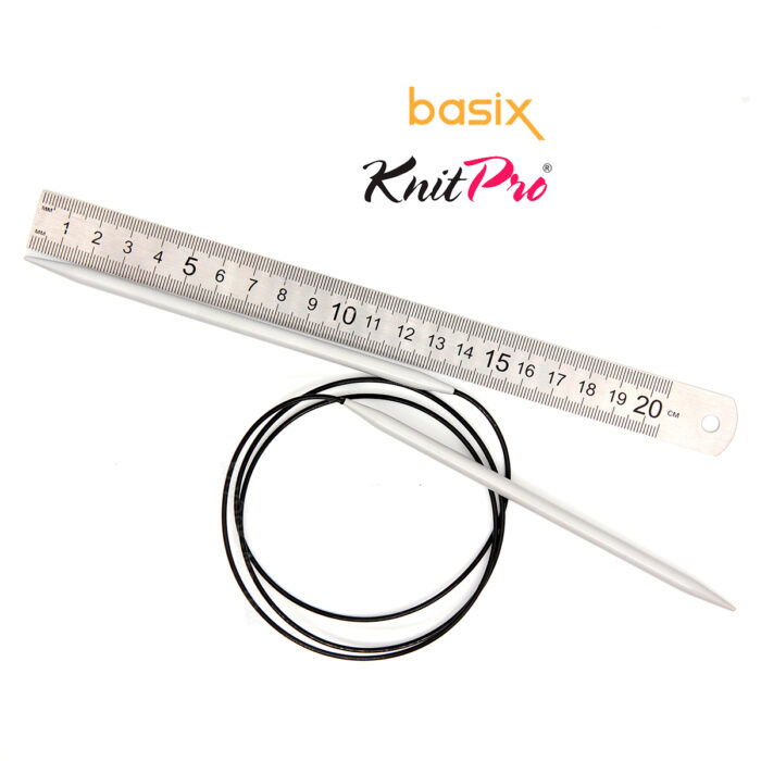 Спицы круговые Knit Pro Basix Aluminum 5мм, 80см, 45337 Спицы круговые Knit Pro Basix Aluminum 5мм, 80см, 45337