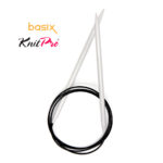 Спицы круговые Knit Pro Basix Aluminum 5мм, 80см, 45337