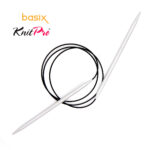 Спицы круговые Knit Pro Basix Aluminum 5мм, 80см, 45337