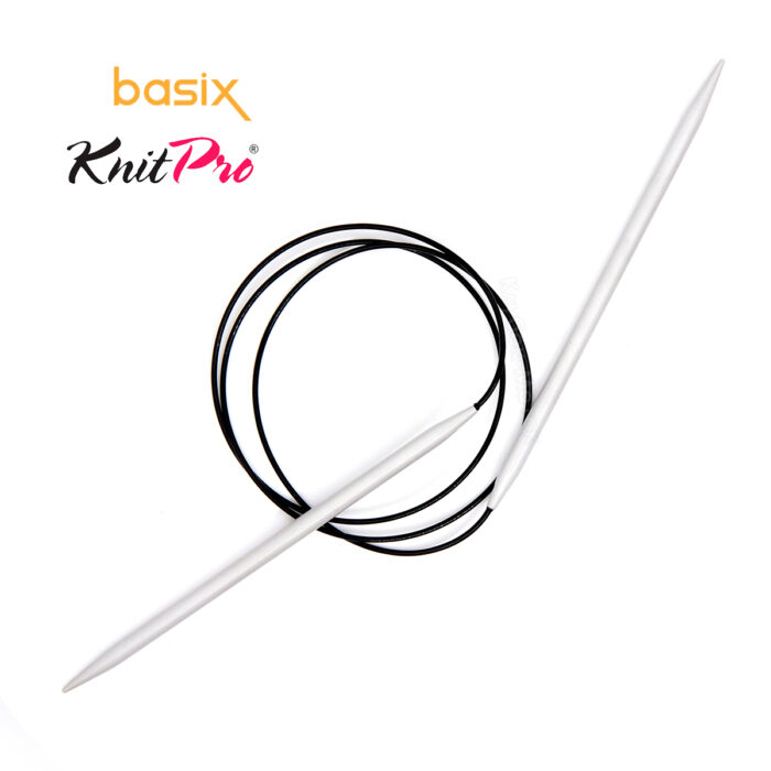 Спицы круговые Knit Pro Basix Aluminum 5мм, 80см, 45337 Спицы круговые Knit Pro Basix Aluminum 5мм, 80см, 45337