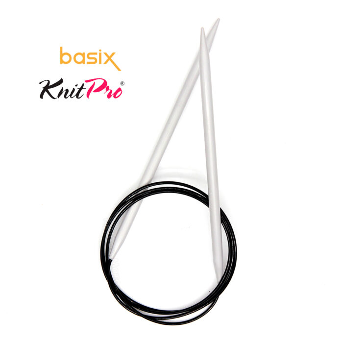 Спицы круговые Knit Pro Basix Aluminum 5мм, 80см, 45337 Спицы круговые Knit Pro Basix Aluminum 5мм, 80см, 45337