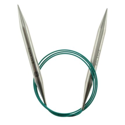 Спицы круговые KnitPro Mindful 10мм, 100см, нержавеющая сталь, серебристый, арт.36128