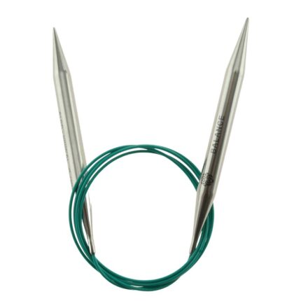 Спицы круговые KnitPro Mindful 10мм, 120см, нержавеющая сталь, серебристый, арт.36148