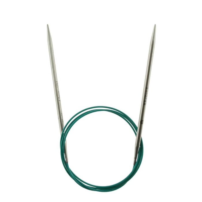 Спицы круговые KnitPro Mindful 4,5мм, 100см, нержавеющая сталь, серебристый, арт.36120