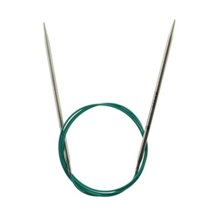 Спицы круговые KnitPro Mindful 4мм, 100см, нержавеющая сталь, серебристый, арт.36119