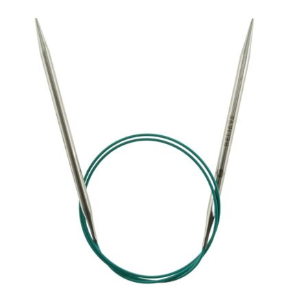 Спицы круговые KnitPro Mindful 5,5мм, 80см, нержавеющая сталь, серебристый, арт.36102