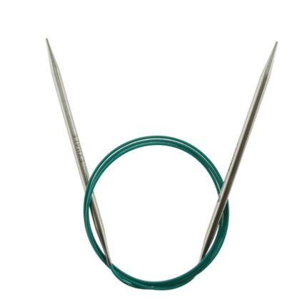 Спицы круговые KnitPro Mindful 5мм, 100см, нержавеющая сталь, серебристый, арт.36121