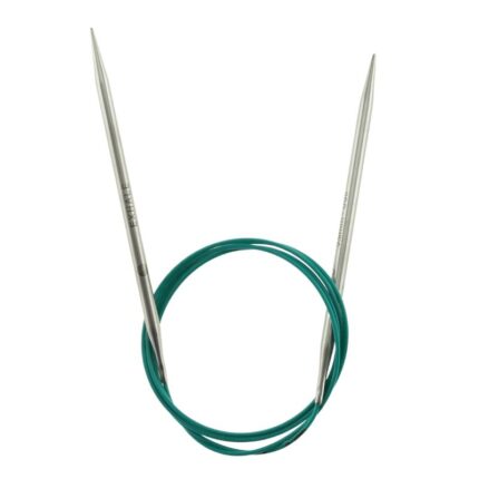 Спицы круговые KnitPro Mindful 5мм, 120см, нержавеющая сталь, серебристый, арт.36141