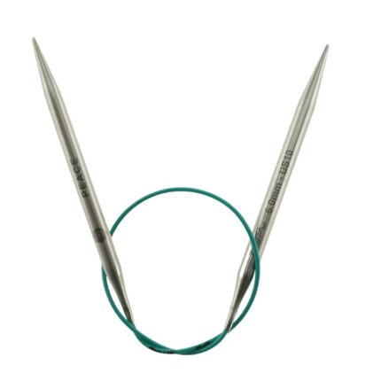 Спицы круговые KnitPro Mindful 6мм, 40см, нержавеющая сталь, серебристый, арт.36063