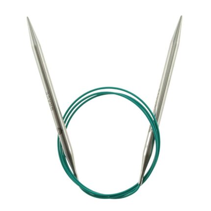 Спицы круговые KnitPro Mindful 7мм, 100см, нержавеющая сталь, серебристый, арт.36125