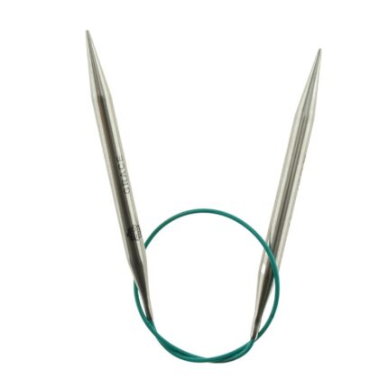 Спицы круговые KnitPro Mindful 7мм, 40см, нержавеющая сталь, серебристый, арт.36065