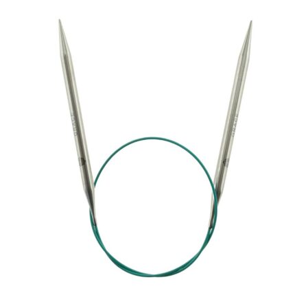 Спицы круговые KnitPro Mindful 7мм, 60см, нержавеющая сталь, серебристый, арт.36085