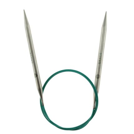 Спицы круговые KnitPro Mindful 7мм, 80см, нержавеющая сталь, серебристый, арт.36105