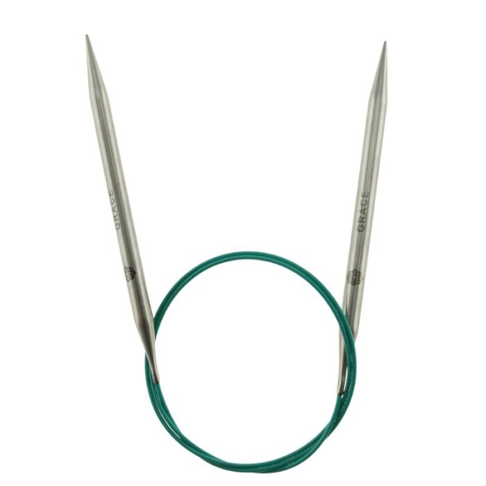 Спицы круговые KnitPro Mindful 7мм, 80см, нержавеющая сталь, серебристый, арт.36105 Спицы круговые KnitPro Mindful 7мм, 80см, нержавеющая сталь, серебристый, арт.36105