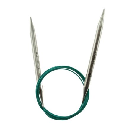 Спицы круговые KnitPro Mindful 8мм, 120см, нержавеющая сталь, серебристый, арт.36146