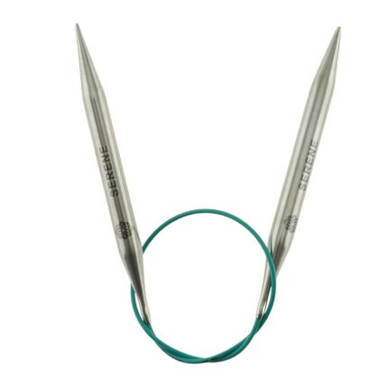 Спицы круговые KnitPro Mindful 8мм, 40см, нержавеющая сталь, серебристый, арт.36066