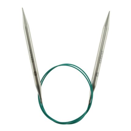 Спицы круговые KnitPro Mindful 8мм, 80см, нержавеющая сталь, серебристый, арт.36106