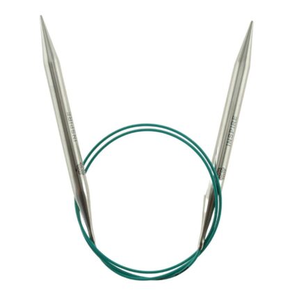 Спицы круговые KnitPro Mindful 9мм, 80см, нержавеющая сталь, серебристый, арт.36107