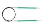 Спицы круговые KnitPro Zing 100см, 3,25мм, алюминий, с несъемной леской, арт.47156