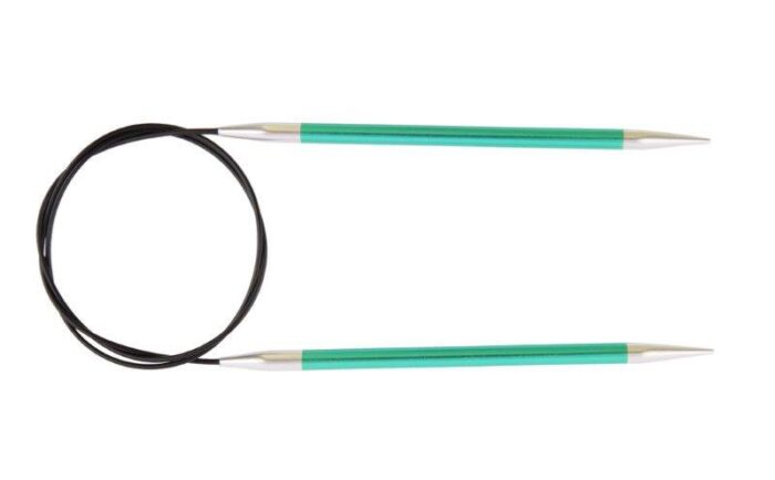 Спицы круговые KnitPro Zing 100см, 3,25мм, алюминий, с несъемной леской, арт.47156 Спицы круговые KnitPro Zing 100см, 3,25мм, алюминий, с несъемной леской, арт.47156