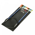 Спицы круговые KnitPro Zing 100см, 4,5мм, алюминий, с несъемной леской, арт.47160