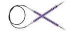 Спицы круговые KnitPro Zing 100см, 7,0мм, алюминий, с несъемной леской, арт.47165