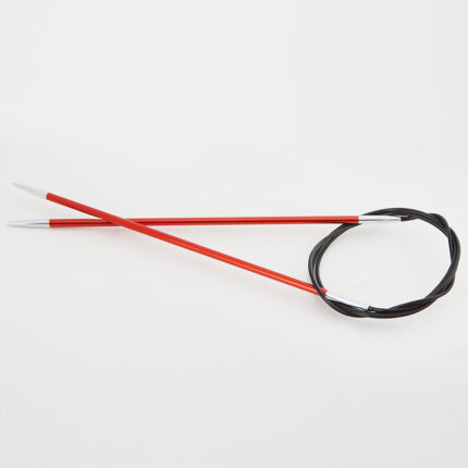 Спицы круговые KnitPro Zing 120см, 2,75мм, алюминий, с несъемной леской, арт.47184
