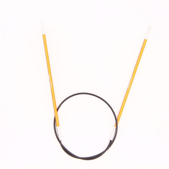 Спицы круговые KnitPro Zing 40см, 2,25мм, алюминий, с несъемной леской, арт.47062 Спицы круговые KnitPro Zing 40см, 2,25мм, алюминий, с несъемной леской, арт.47062