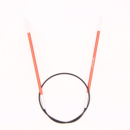 Спицы круговые KnitPro Zing 40см, 2,75мм, алюминий, с несъемной леской, арт.47064