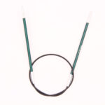 Спицы круговые KnitPro Zing 40см, 3,0мм, алюминий, с несъемной леской, арт.47065