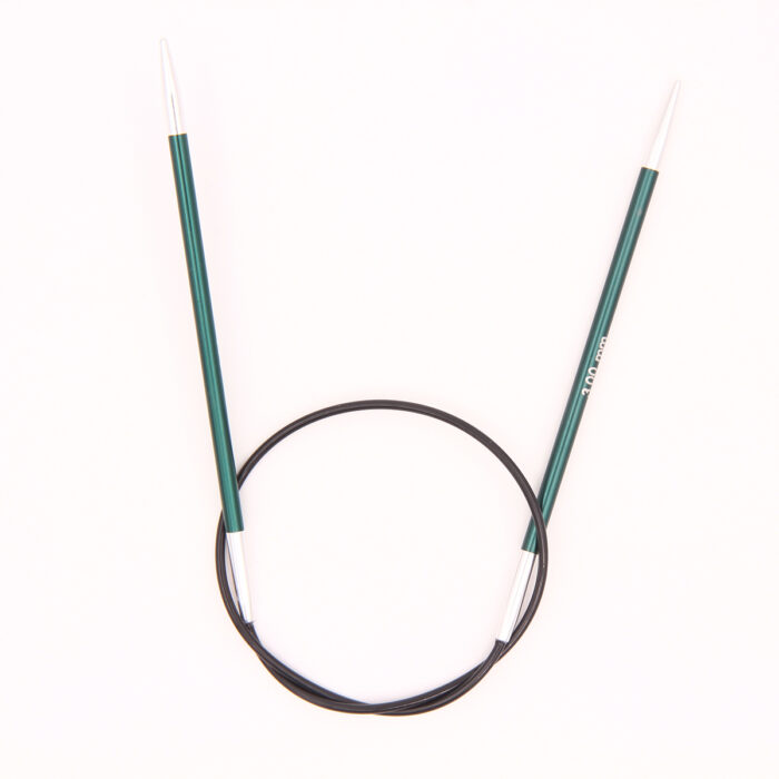 Спицы круговые KnitPro Zing 40см, 3,0мм, алюминий, с несъемной леской, арт.47065 Спицы круговые KnitPro Zing 40см, 3,0мм, алюминий, с несъемной леской, арт.47065