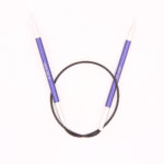 Спицы круговые KnitPro Zing 40см, 4,5мм, алюминий, с несъемной леской, арт.47070