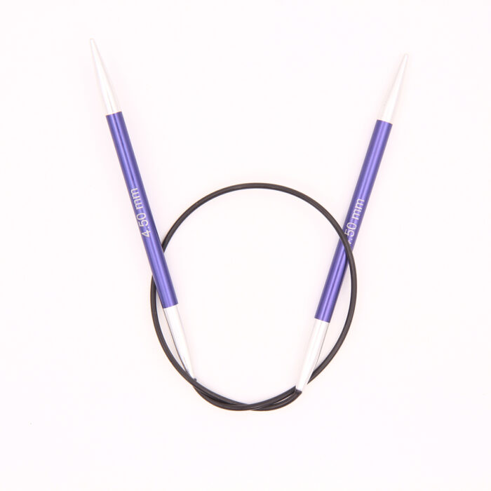 Спицы круговые KnitPro Zing 40см, 4,5мм, алюминий, с несъемной леской, арт.47070 Спицы круговые KnitPro Zing 40см, 4,5мм, алюминий, с несъемной леской, арт.47070