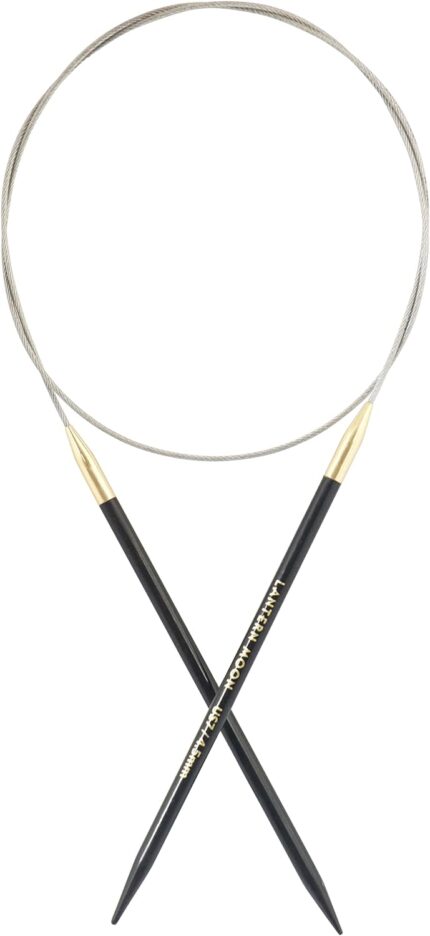 Спицы круговые Lantern Moon 4,5мм/100см, эбеновое дерево, KnitPro, 350106