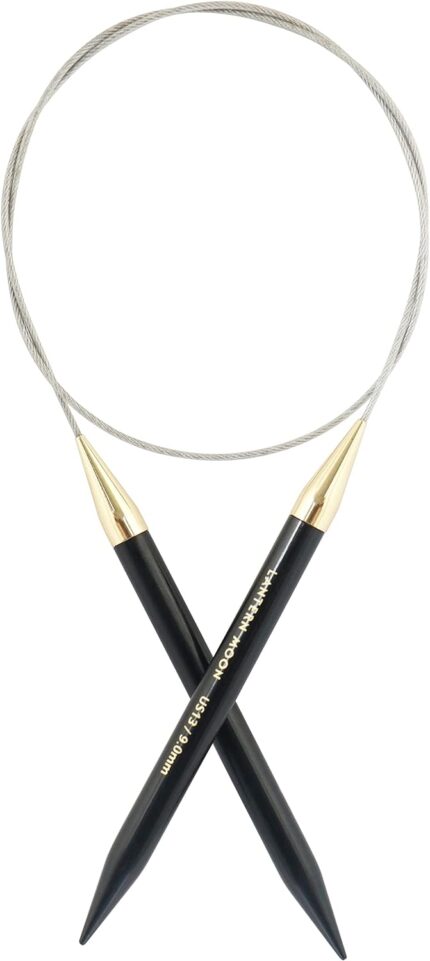 Спицы круговые Lantern Moon 9мм/100см, эбеновое дерево, KnitPro, 350113