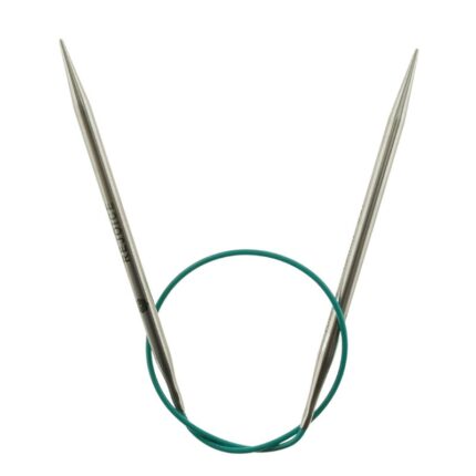 Спицы круговые Mindful 4,5мм/40см, нержавеющая сталь, серебристый, KnitPro, 36060