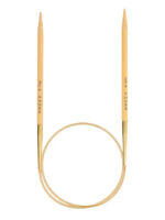 Спицы круговые Tulip 3.5 мм, 40 см, укороченные бамбуковые, поворотный тросик, Knina Swivel, арт.KS-400350