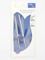 Спицы круговые Tulip 3.75 мм, 100 см, бамбуковые, поворотный тросик, Knina Swivel, арт.KS-1000375