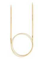 Спицы круговые Tulip 3.75 мм, 100 см, бамбуковые, поворотный тросик, Knina Swivel, арт.KS-1000375