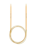 Спицы круговые Tulip 3.75 мм, 100 см, бамбуковые, поворотный тросик, Knina Swivel, арт.KS-1000375