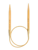 Спицы круговые Tulip 5.5 мм, 40 см, укороченные бамбуковые, поворотный тросик, Knina Swivel, арт.KS-400550