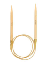 Спицы круговые Tulip 7 мм, 100 см, бамбуковые, поворотный тросик, Knina Swivel, арт.KS-1000700