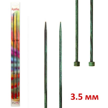 Спицы прямые KATIA, деревянные, 40 см, 3,5 мм, арт.7639