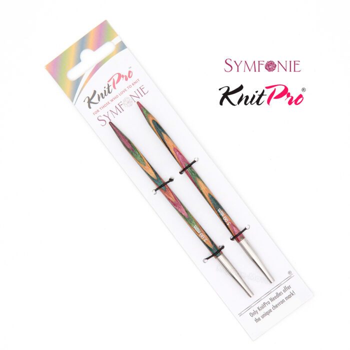 Спицы съемные 11.5см, 5мм, KnitPro Symfonie стандартные деревянные, арт.20405