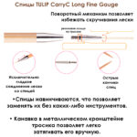Спицы съемные 3мм, 12см, TULIP CarryC Long Fine Gauge, арт.CTMM-58