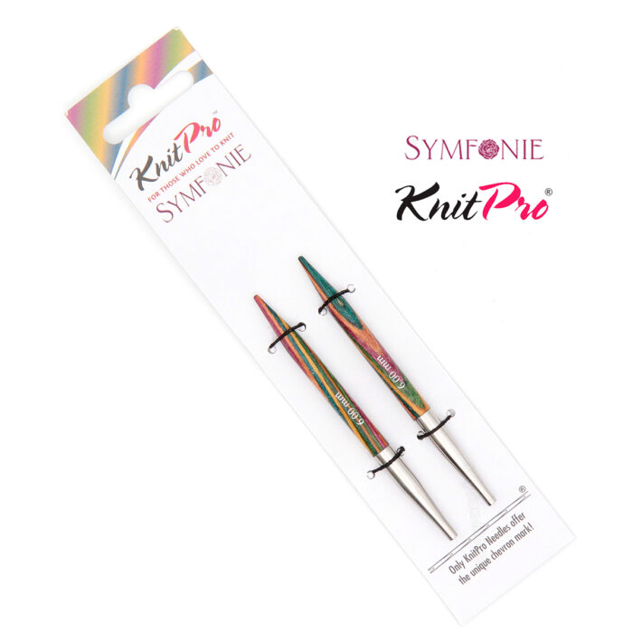 Спицы съемные 8.5см, 6,00мм, KnitPro Symfonie укороченные деревянные, арт.20428