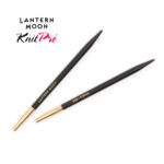 Спицы съемные Lantern Moon 4мм, 10см, укороченные, эбеновое дерево, KnitPro 350145