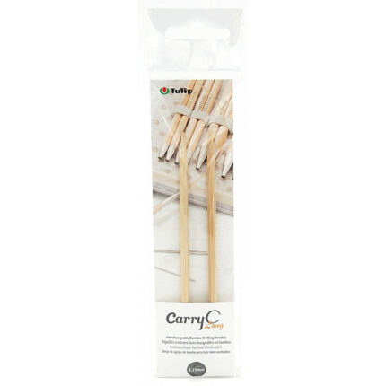 Спицы съемные Tulip 4.25 мм, 12 см, CarryC Long бамбуковые, арт.CTMM-53